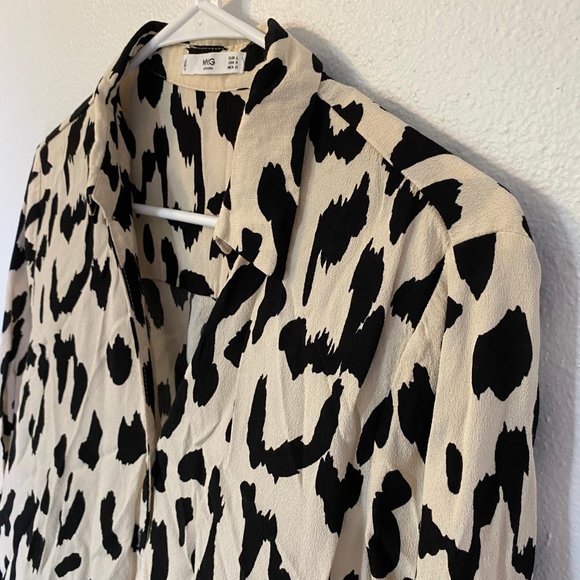 MANGO leopard top - Picture 2 of 3